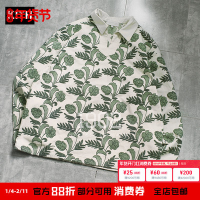 现货 KITH 24SS GEOMETRIC KNIT COHEN 花链刺绣POLO衫长袖T恤