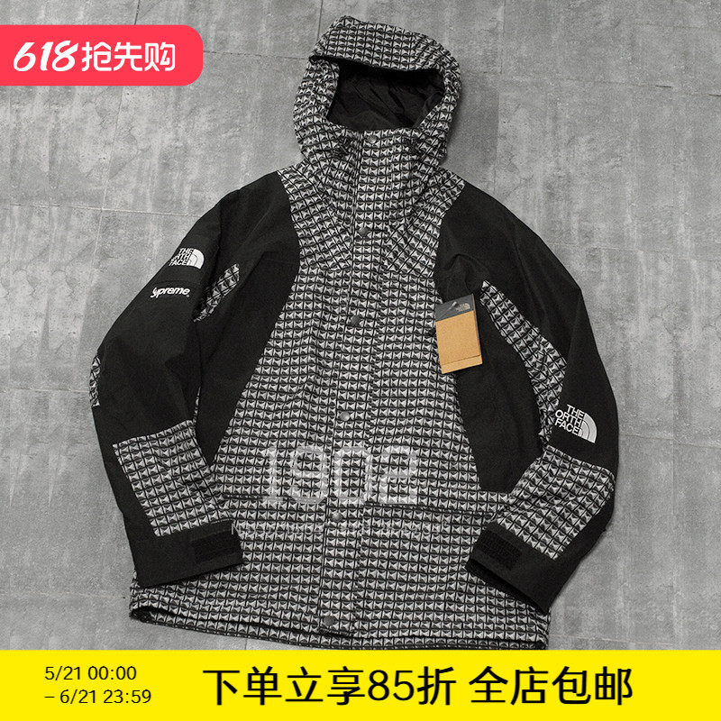 特价 Supreme TNF Studded Mountain Jacket 联名款 户外冲锋衣