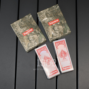 Supreme Cards 25ss Playing 树枝迷彩镭射纸牌扑克牌 Camo 现货