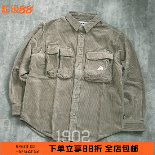 PALACE灯芯绒长袖衬衫