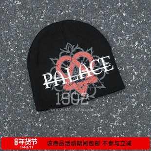现货 PALACE 25FW HIM BEANIE 摇滚乐队联名款爱心针织毛线帽冷帽