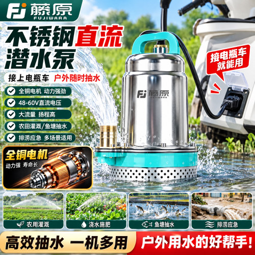 【不锈钢叶轮】电动车通用抽水泵