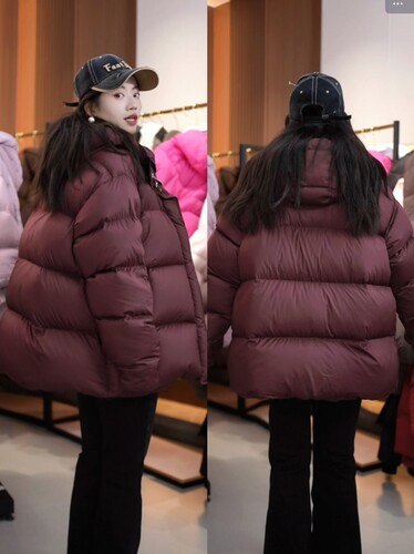 泡芙巨厚男友风90白鹅绒