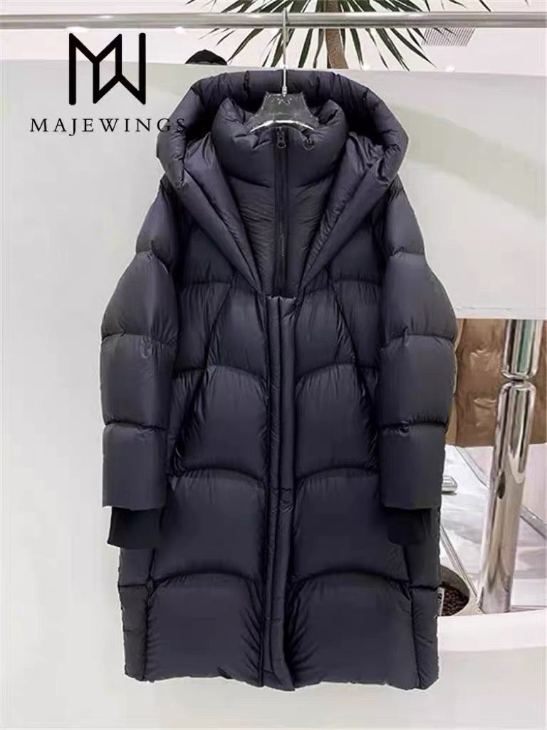 1/9 黑色假两件（泡芙全身充绒）品牌订单90白鹅绒加厚羽绒服