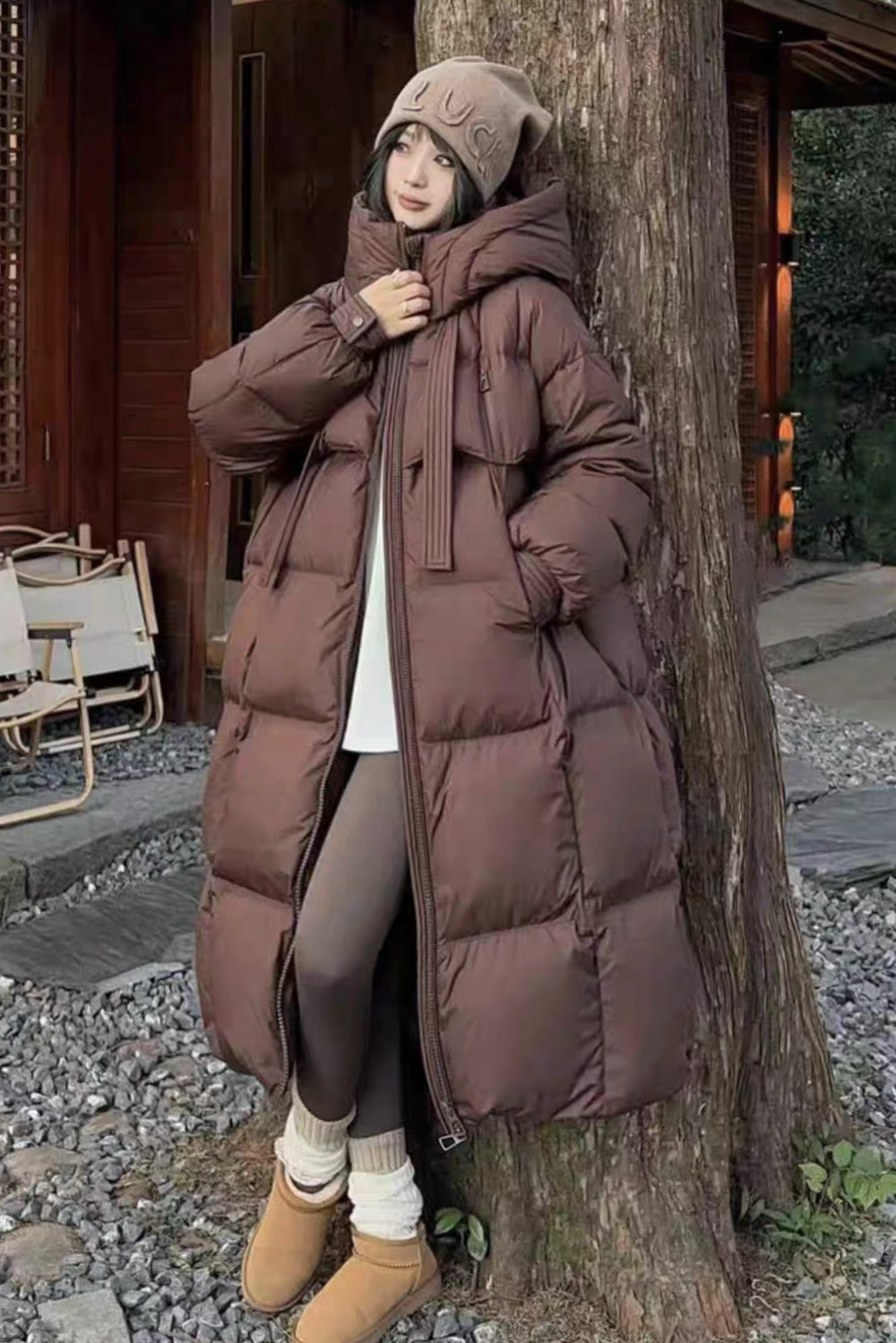 飘带长款被子2025新款90白羽绒服