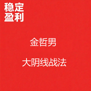 金哲男量学大讲堂大阴线战法核心必修课程完整版