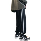 现货主推加绒加厚卫裤！双杠运动裤中性男女宽松NB539加绒，男装休闲裤，电商C303