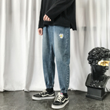 同款雏菊九分牛仔裤cec中性男女小脚裤主推NB108P58，男装牛仔裤，电商C303