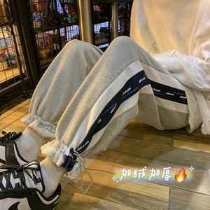 加绒加厚卫裤！男女ins中性宽松休闲运动裤NB678加绒图片