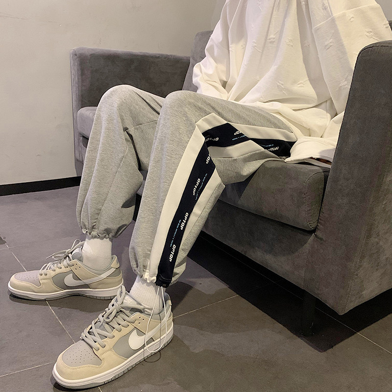 主推！情侣休闲裤中性男女加厚运动裤NB398常规P55加绒P60控78,男装休闲裤,电商C303