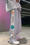现货主推印花卫裤！男女中性宽松运动裤九分裤NB621，男装休闲裤，电商C303