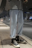 春季主推现货1W件！爆款转化高！宽松直筒牛仔裤老爹裤NB60P55，男装牛仔裤，电商C303