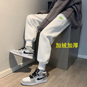转化高！加绒加厚运动裤笑脸卫裤男女中性裤NB403常规P55加绒P60图片