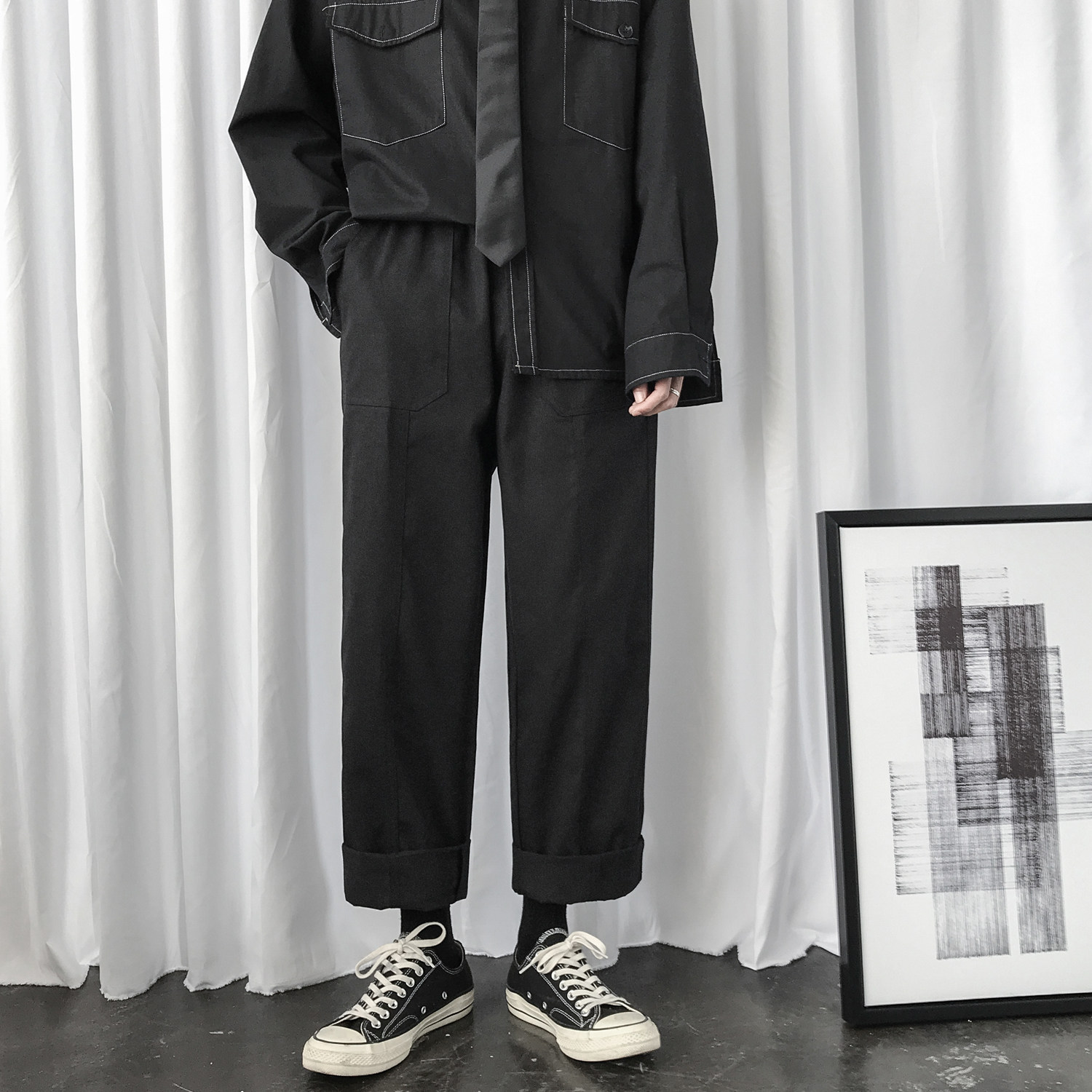 转化高！2021春装爆款主推大货！宽松休闲裤男NB11P55,男装休闲裤,电商C303