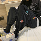 一推就爆现货主推印花卫裤男女中性ins运动裤休闲裤！NB651，男装休闲裤，电商C303