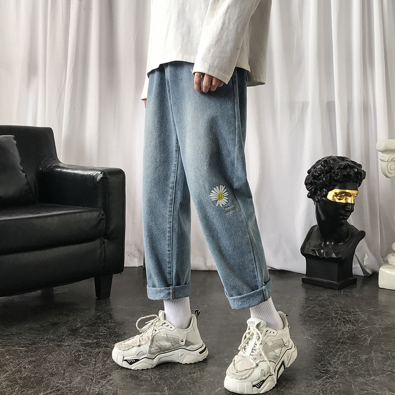 图案已注册大爆款备货5W！雏菊裤男女中性宽松老爹裤NB101P58图片