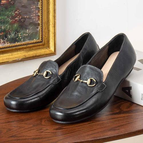 2025新品潮鞋真皮牛皮男士豆豆鞋手工缝线底休闲皮鞋一脚蹬驾车鞋