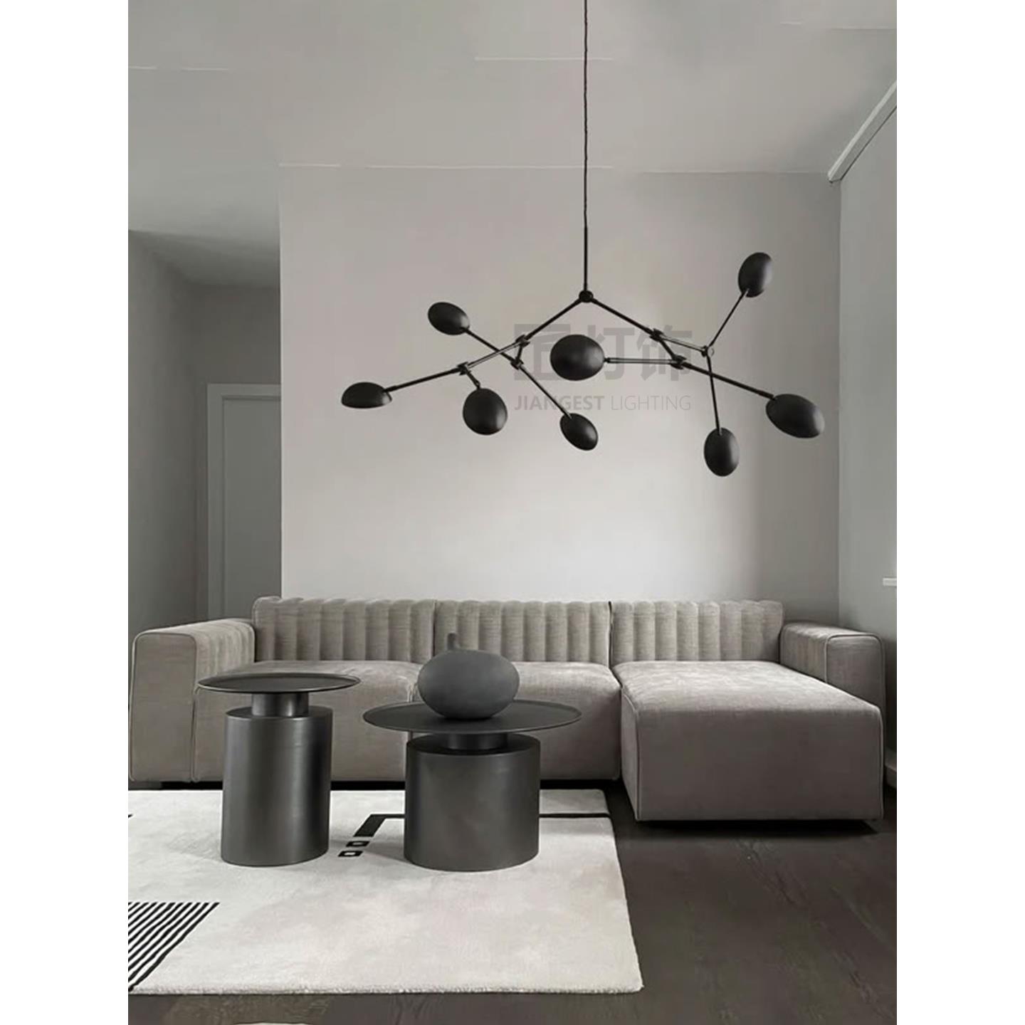 工厂直销后现代简约工业风吊灯北欧民宿卧室客厅铁艺工作室创意灯