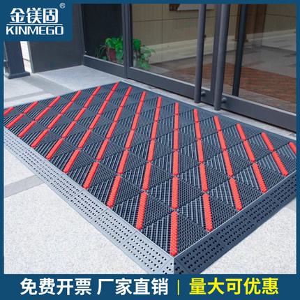 室外入户门垫防滑地垫迎宾进门大门口脚垫家用商用镂空拼接地毯