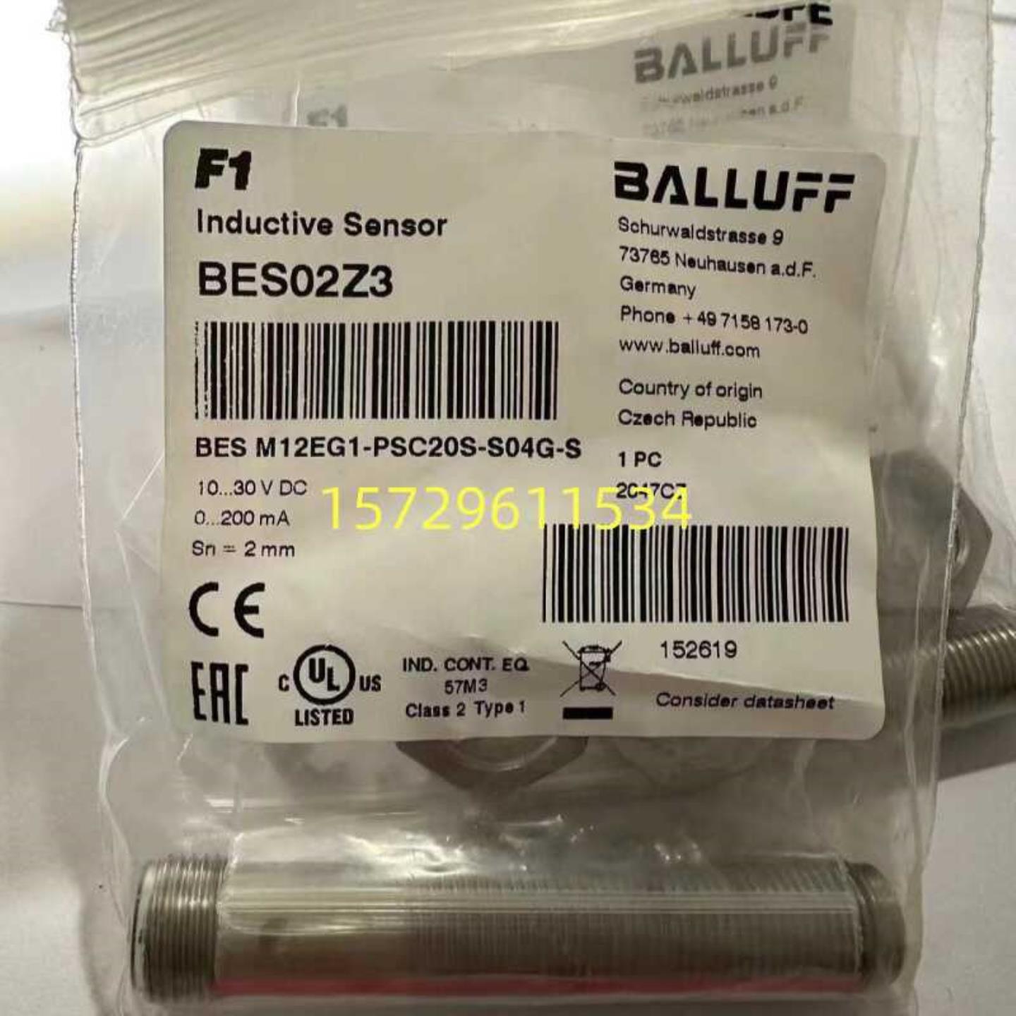 全新原装BES02Z3巴鲁夫接近开关BES M12EG1-PSC20S-S04G-S询价