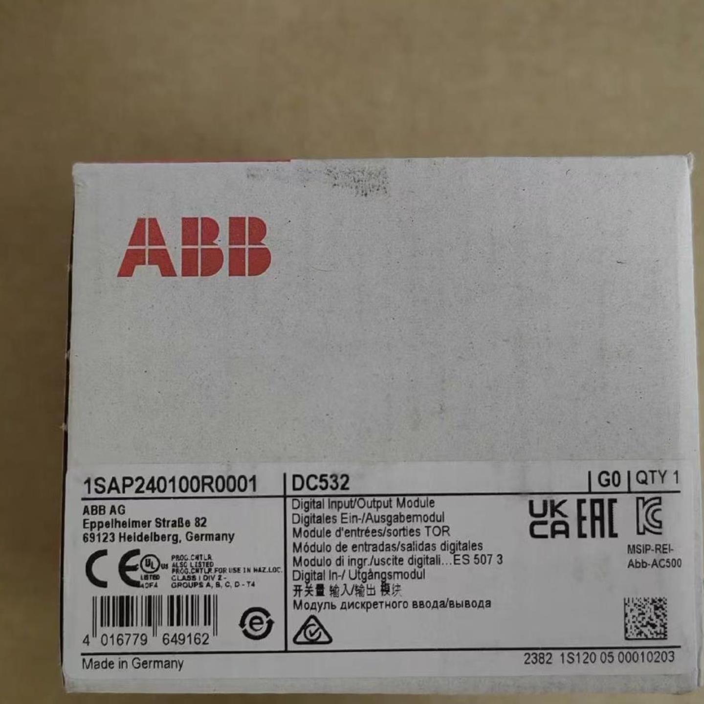 ABB PLC模块DC532 1SAP240100R0001全新原装询价