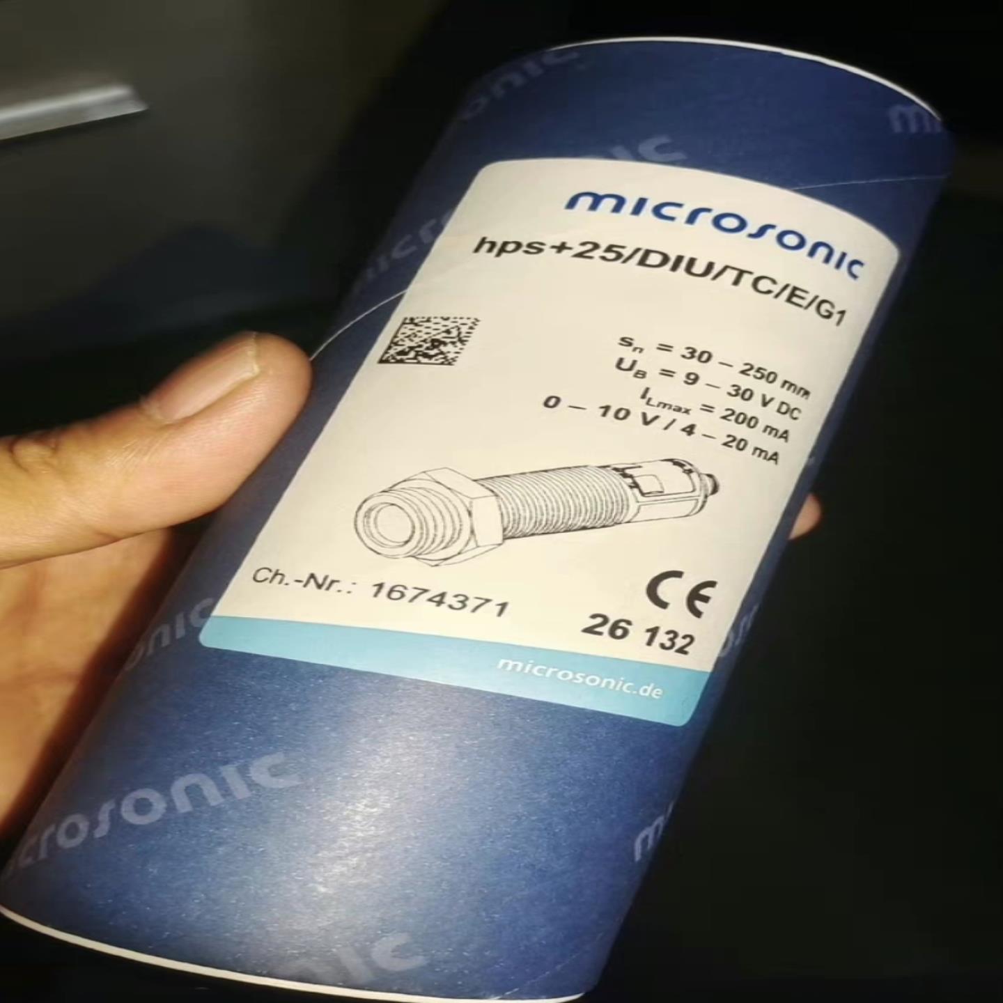 德国威声Microsonic超声波液位传感器hps+25DIUTCEG1原装全新询价