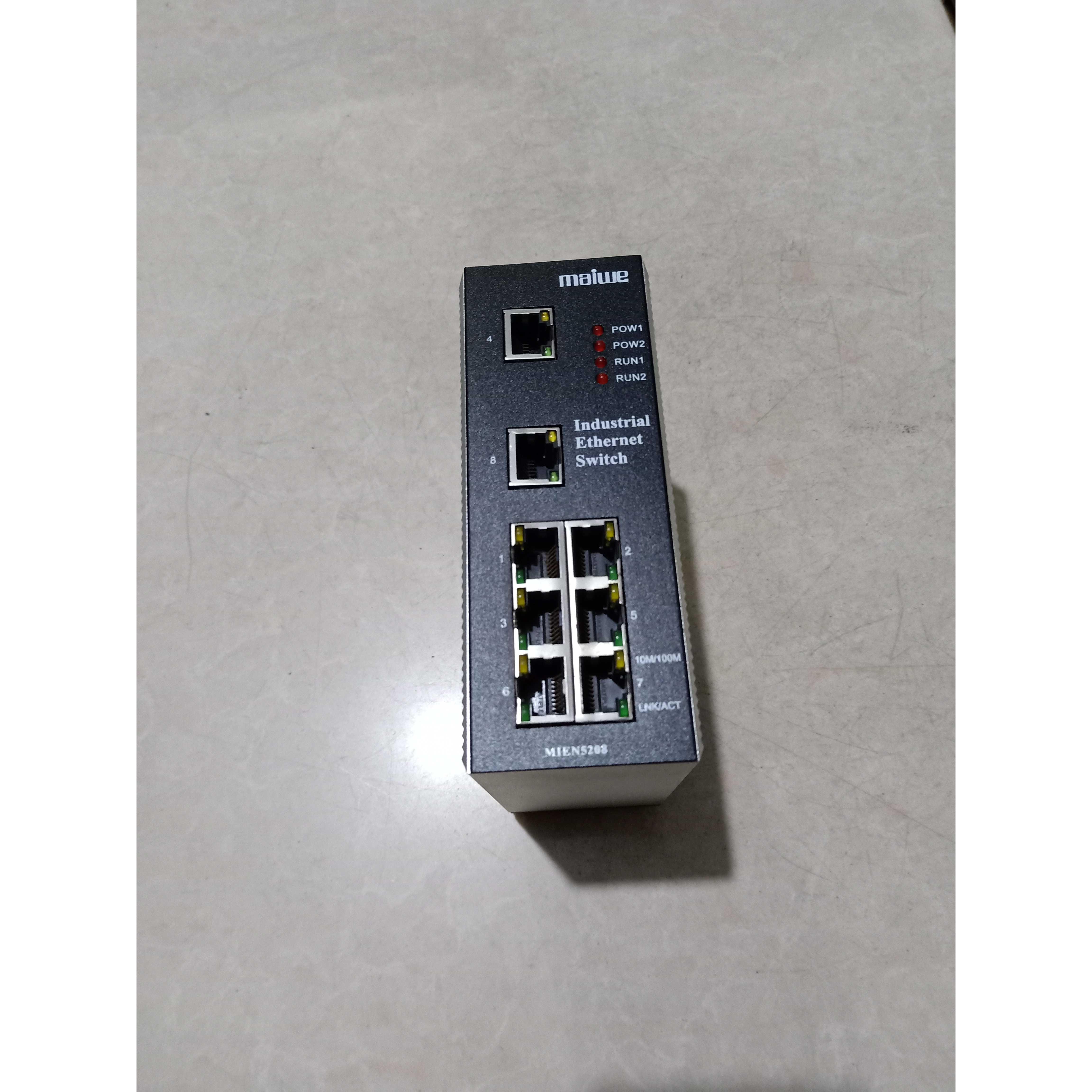 【鑫永盛电气】迈威光电工业级交换机MIEN5208-DC24 原装拆机实图
