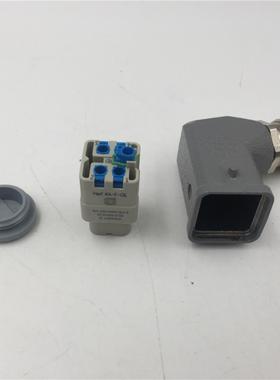 HARTING5芯航空插头母连接器09200042733 HAN 4A-F-QL机器人询价
