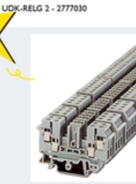 菲尼克斯  底座端子UDK-RELG 2 - 2777030  全新原装10个包邮询价