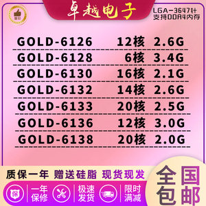 金牌系列CPU612861306138