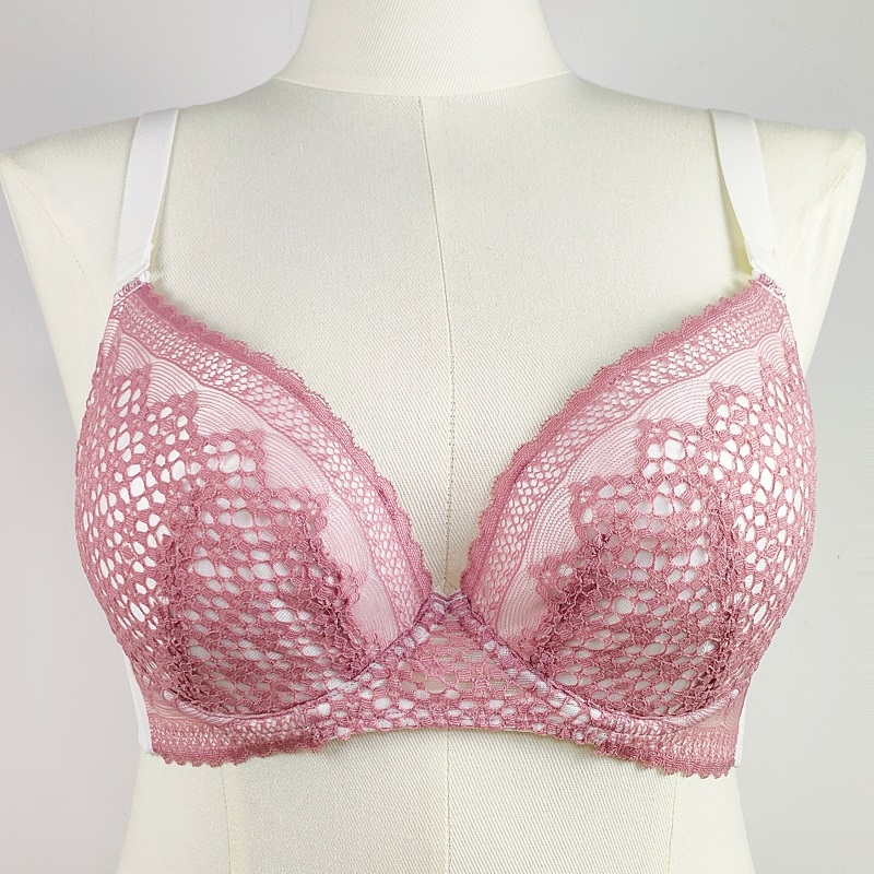 60-90BCDEFGHIJKL定制分杯型蕾丝大罩杯内衣深杯/大扩口浅杯文胸