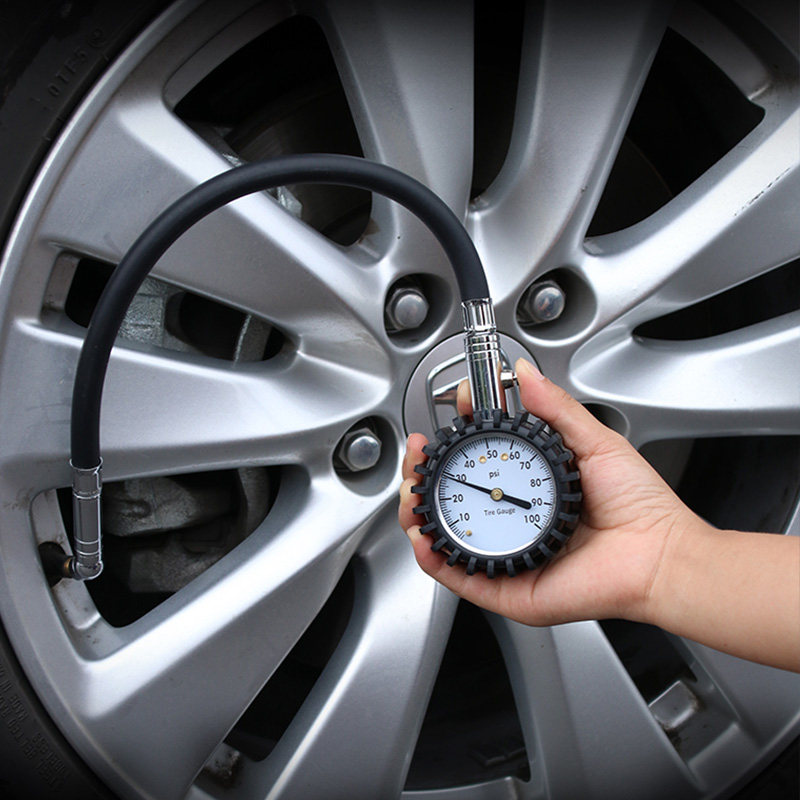 汽车胎压表机械式气压表指针式轮胎放气高精度小车用汽压表测压器