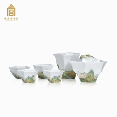 故宫千里江山茶具套装