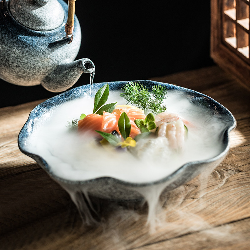 新时代刺身干冰盘陶瓷