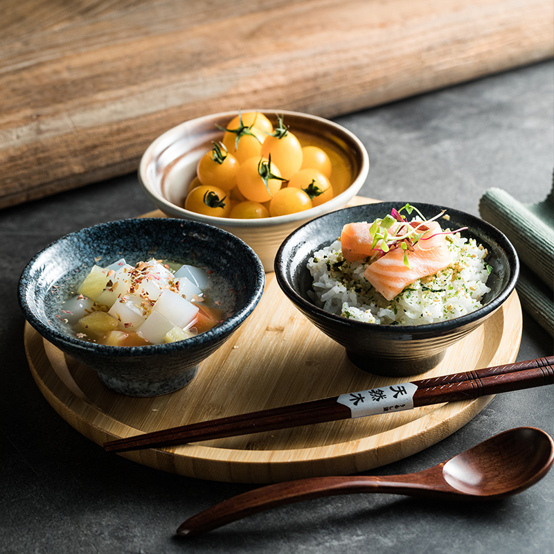 小号喇叭碗小饭碗汤碗商用日式复古酒碗米饭碗甜品碗雪糕碗调料碗 餐饮具 碗 原图主图