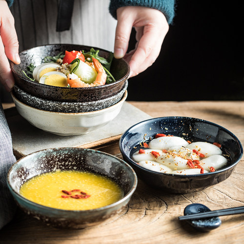 日式复古碗陶瓷家用单个拉面