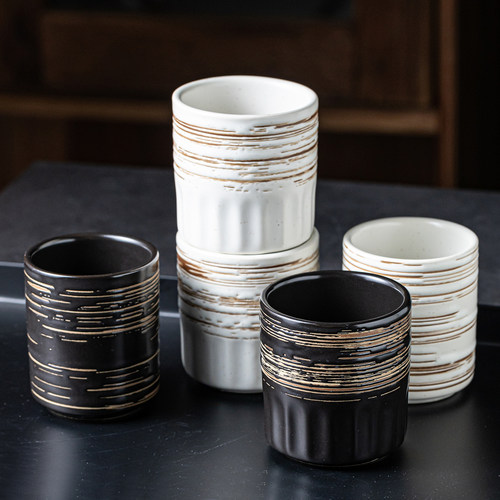 日式陶瓷品茗杯家用主人杯功夫绿茶红茶泡茶杯商用茶道品茶杯