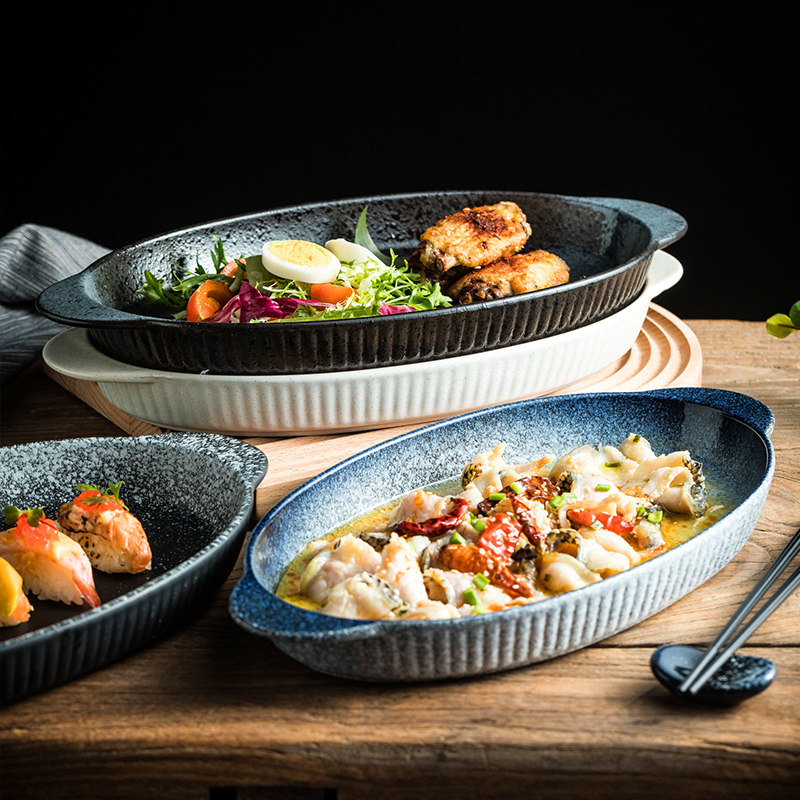 大容量鱼盘陶瓷盘蒸鱼盘创意家用装鱼盘子剁椒鱼头专用汤盘菜盘子,餐饮具,盘,淘宝优惠券,粉丝福利购,淘宝优惠卷