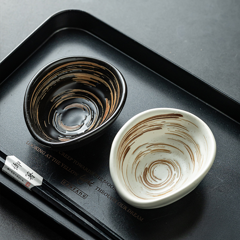 奇形酱料碟不规则异形陶瓷碟子小号配菜配料碟小吃碟酱料碟小碟子