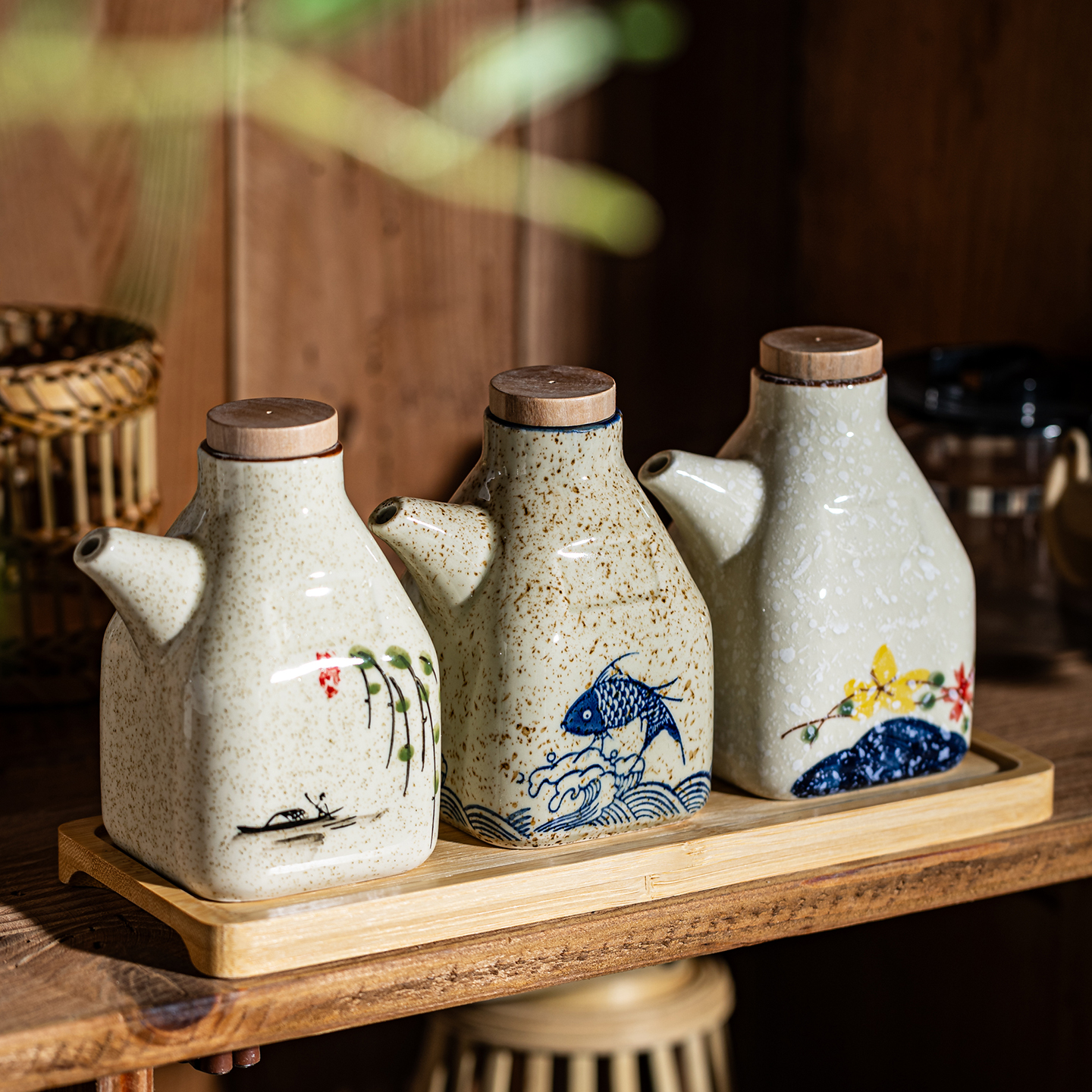 创意日式餐具寿司酱油壶家用油壶厨房小罐子调料瓶调料壶调味壶