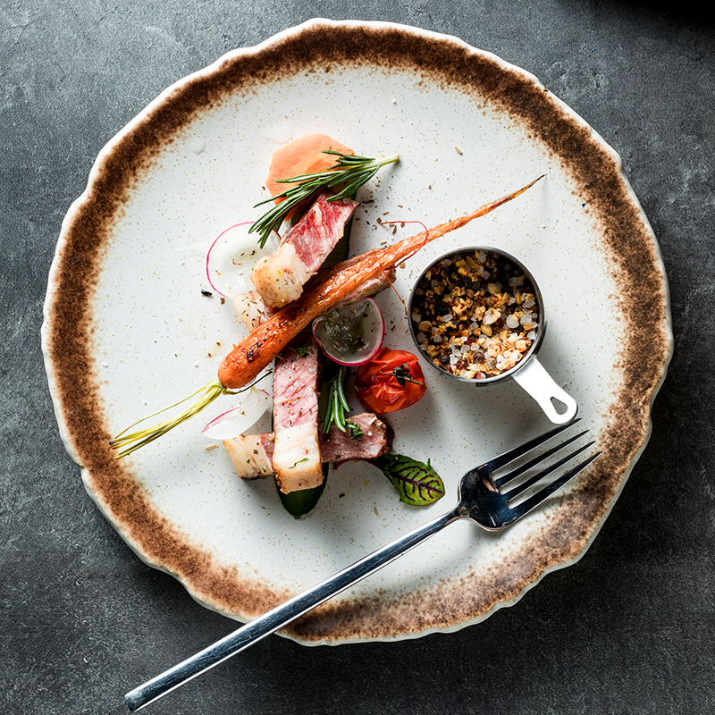 新时代不规则浅盘家用陶瓷餐具