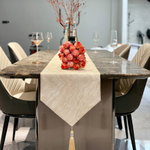 MIYA弥雅桌旗高端轻奢感现代简约定制岩板实木餐桌茶台布长条盖布