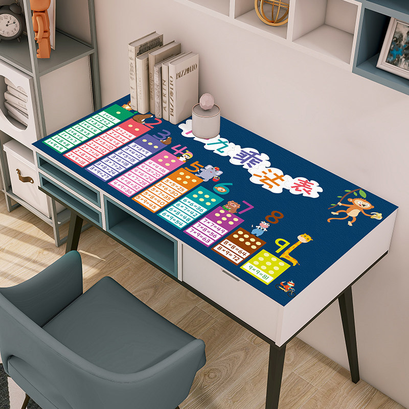 儿童学习书桌垫防水防油pvc皮革书桌垫宿舍学生写字台电脑桌桌垫