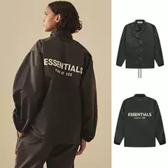 Fog Vujade Season 8 Essentials Multi-Line High Street Casual Flocked Nylon Coach Jacket for Men