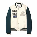 Ow Banknote Baseball Jacket - Apricot