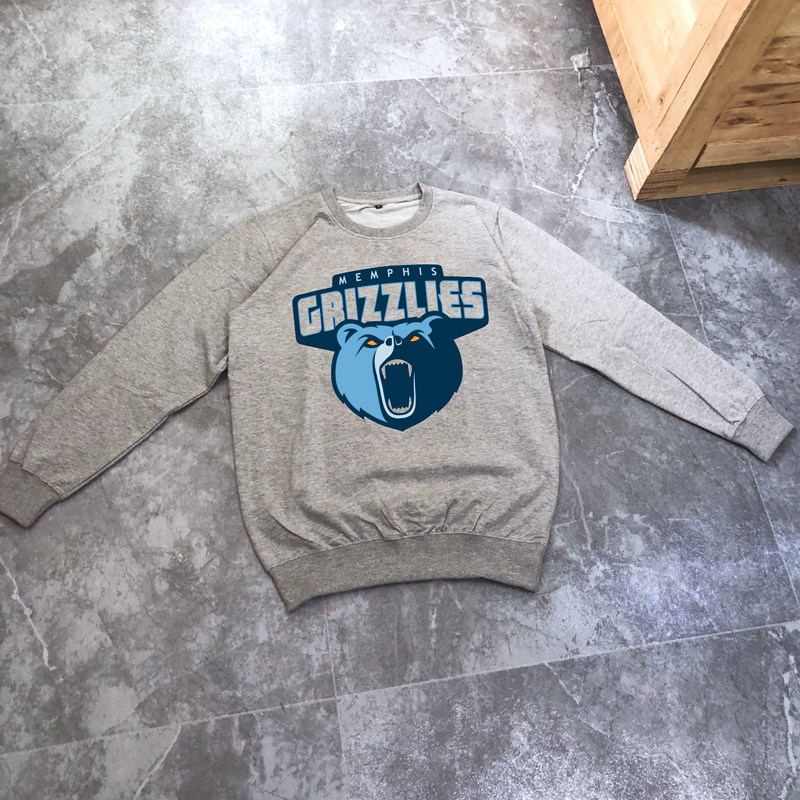 FOREIGN TRADE TAIL GOODS WELFARE AMERICAN GRIZZLY BEAR MORANT BASKETBALL COMBED COTTON DOES NOT FADE DOES NOT PLAY BALL LOOSE BOTTOM SWEATSHIRT
