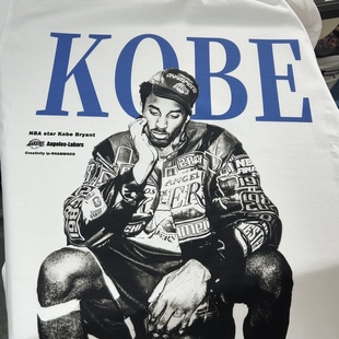 SHAMMGOD科比欧文库里科比艾弗森麦迪喷墨纯棉宽松230重磅短袖
