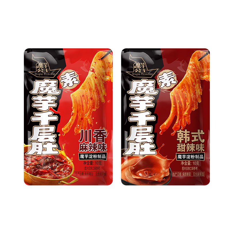 【U先试用】洽洽魔芋爽10g经典麻酱/川香麻辣/韩式甜辣味素毛肚