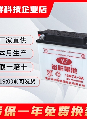 裕祥摩托车电瓶12M7A-3A新大洲五羊本田GT骏驰\锐彪\锐箭\锐猛125