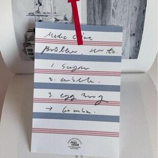 韩国正品jazzornot复古条纹便签备忘记录册拍纸本记事纸Cite Memo